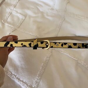 Loft xs Gold animal print belt. GUC